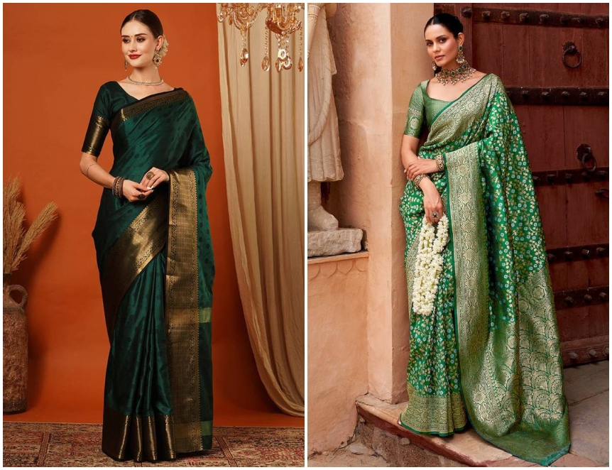 Styling Green Sarees
