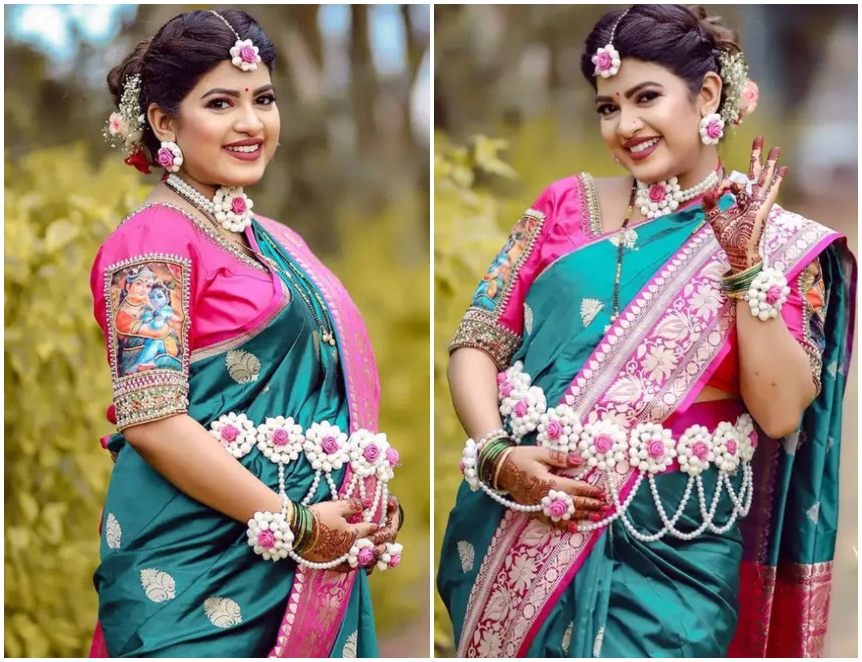 how to tie saree during pregnancy