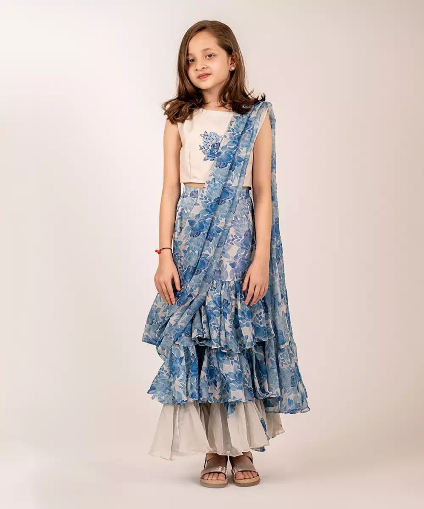 indian kids sarees