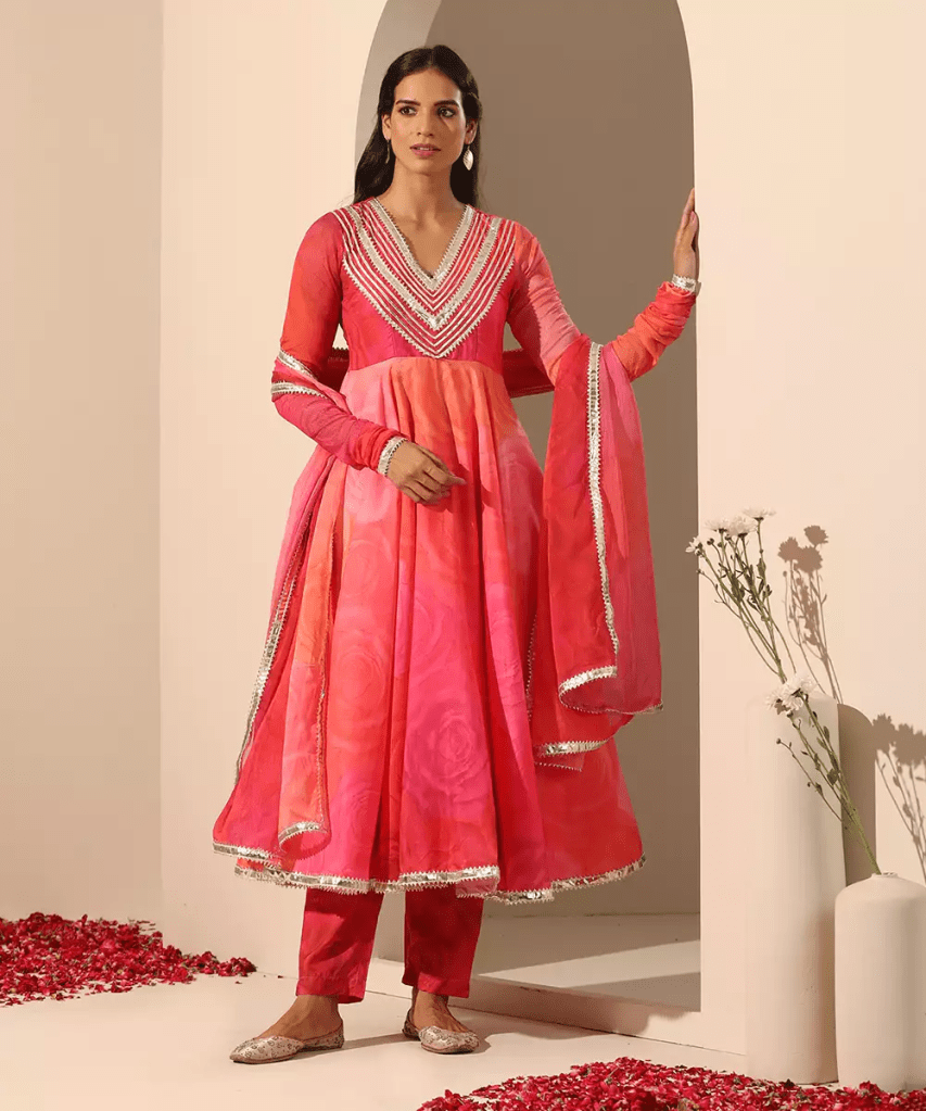 Pomcha Jaipur Anarkali Suit
