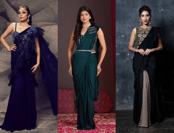 Cocktail Party Saree Styling
