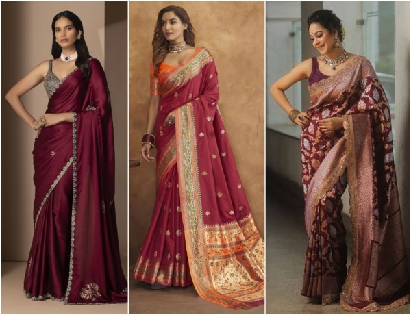 Blouses for Maroon Saree